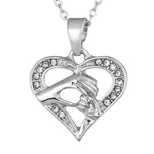 1Pcs Mom Hold Kids Children Mother's Day Hand Love Heart Pendant Charm Chai