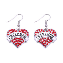 New Arrival fashion rhodium plated earring with sparkling crystals BELIEVE/