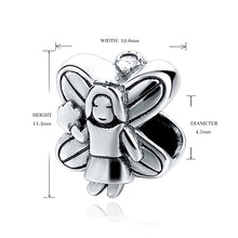 100% Sterling 925 Silver Lovely Schoolgirl Angel Charm Beads Fit Original P
