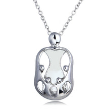 Mom Four Child Mother's Day Pendant Necklace Figure Mother Necklaces Silver