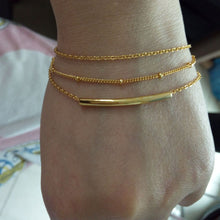 hzew simple cute chain brass bracelet women bracelets gift for mom sister f
