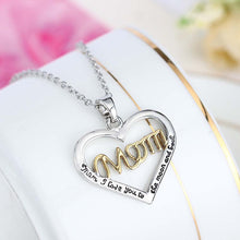 2017 NEW Fashion Mother's Day Love Gift Mom Letter Heart Rhinestone Pendent