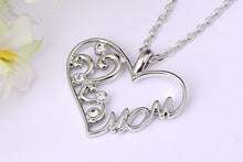 2015 fashion heart shaped with MOM word pendant necklace for Mother's Day G