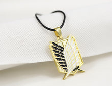 Attack on Titan Necklace Wings of Freedom Bright Silver or Antique Bronze P