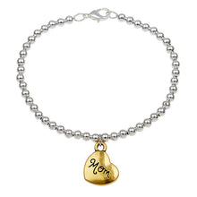 New Fashion Mom Heart Crystal Lobster Claw Bracelet Jewelry Mother's Day Gi
