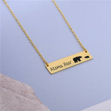 New Mama Bear Necklace Bar Necklace Mom Necklace For Mom Gift Mother's Day