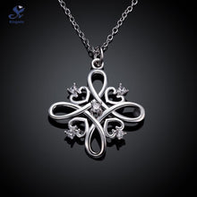 Latest design heart love pendant mom necklace for women 925 sterling silver