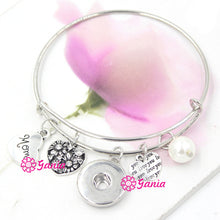 1PC New Arrival Expandable Wire Bangle I love You Heart Happy Mother Day Br