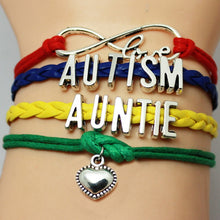 New Design Autism Speaks Down Syndrome Awareness Bracelet Blue Red Yellow L