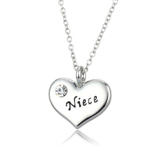 Heart Crystal Mom Dad Best Friend Nurse Teacher Daughter Sister Pendant Nec