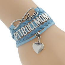 Drop Shipping Infinity Love Pitbull Mom Bracelet  Best Dog Pet Lover Friend