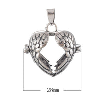 Metal Bola Fashion Sounder Ball Heart Angel Wings Pendant for Necklace DIY