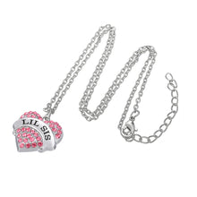 my shape 2017 Fashion Pink Mom Crystal Heart Necklace&Pendants Big Litter S
