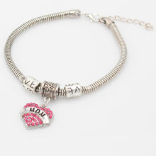 Women Fashion Jewelry Crystal Rhinestone Love Heart Sister/Mom/Daught Brace