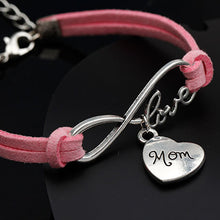 Rope leather Bracelet for women letters "mom" for mother's day gift & Bangl