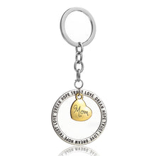 XIAOJINGLING 3pcs/set Mom Dad Daughter Keychain Rings Love Dream Trust Hope