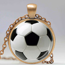 SOCCER BALL PENDANT Soccer Mom Jewelry Football Pendant Black White Gift fo
