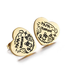 New Fashion Women Silver Gold Stainless Steel Mom Hearts Letter Lovely Neck