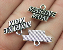 20pcs 19*11mm Marine Mom Charms, Handmade Jewelry Accessories, DIY Jewelry