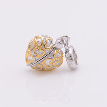 heart charms sterling silver jewelry fits man bracelets pendants for jewelr