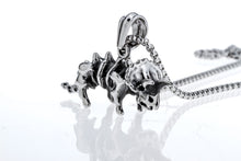 Yacq dinosaur necklace pendant W chain stainless steel 316L charm jewelry g