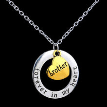 2016 I love you Necklace Mom Dad Sister Friendship Brother Son Daughter mot