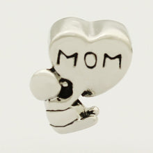 Mother Daughter Charms Mom Baby Charm Bracelet Heart European Bead fit Pand