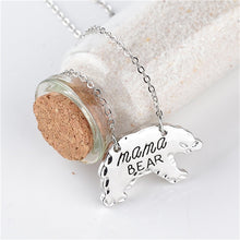 10Pcs_2017 Hot sale Mama Bear Necklace For Mom Gift Mother's Day Birthday G