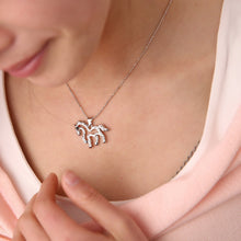 Fashion jewelry Silver plated Running Horse Necklace Pendant Necklace for w