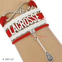 (30 PCS/lot) Infinity Love Lacrosse Bracelets Lacrosse Mom Bracelets Fashio
