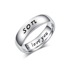 EVBEA Custom Mom and Daughter Ring I Love You For Mother' Day Gift Size 6 7