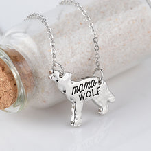 Protection Family love Gift for child or mom wolf shape suspension necklace