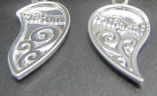 2PC/Set Hot Broken Heart Two Parts Silver Plated Mother Daughter Flower Pen