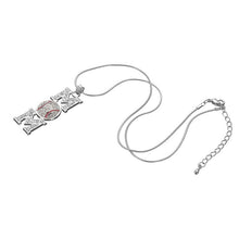 Minimal Brand Clear Crystal Baseball MOM Pendant Snake Necklace Jewelry Gif