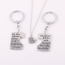 Newest Fashion Family Series Necklace Keychain Daddy Mommy Gift DAD MOM MAM