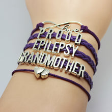 Purple Braid Proud Epilepsy Mom Auntie Sister Grandmother Awareness Bracele