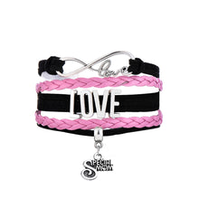Skyrim Love & Single/ Special/ Super Mom Charm Multilayer Braided Wrap Leat