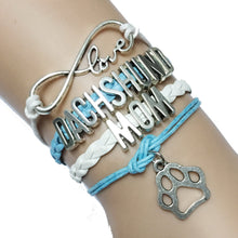 Drop Shipping Infinity Love  Dachshund Mom Bracelet Gift for Dog Breeds Lov