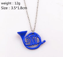 How I Met Your Mother Umbrella Yellow Blue French Horn Pendant Necklace For