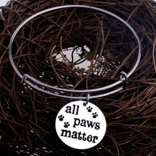 Fashion Love Bangle Pet Rescue Bracelet Love Heart Family Fathers Mothers G
