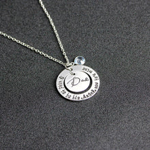 mom dad Necklaces Round i used to be his angle now he is mine Necklace Fath