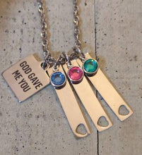 Elegant Birthstone Necklace Personality Bar Pendant Necklaces Best Gift Jew