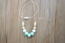 5pcs SiliconTeething Necklace Chewable teething necklace Safe for mom and b
