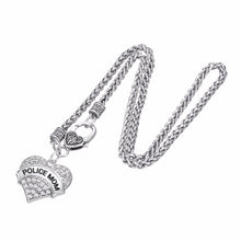 Lemegeton POLICE & POLICE  WIFE MOM  SISTER  GIRL Crystal Love  Heart Penda