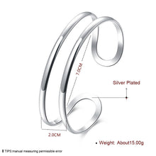 2017 B071 Wholesale silver bangle bracelet silver fashion jewelry C CUFF no