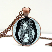 1pcs/lot Mom Fetus Logo Pendant Necklace Love Picture Handmade 4Colors Chai
