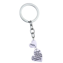 Mom Heart I Love Mothers Day Gifts Silver Keyring Keychain Jewelry Family M