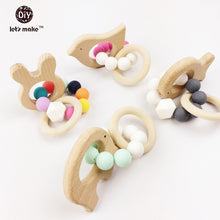 Let's Make Wooden Baby Bracelet Animal Shaped  Mom Kids Jewelry Teething Fo