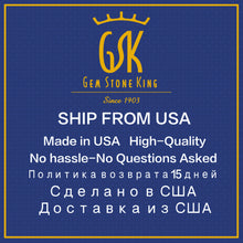 GemStoneKing 925 Sterling Silver Fine Jewelry Created White Sapphire Create