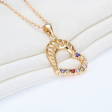 Todorova Hot Sale Heart Necklace Austria Crystal Pendant Chain Necklace Zir